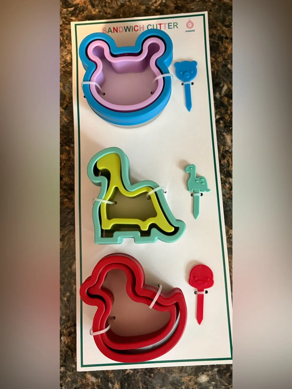 Kids Sandwich Cutters Set - Multicolor Fun Shapes